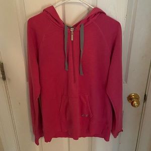 Under Armour pink half zip hoodie